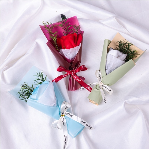 New Mini Bouquet Sunflower Carnation Rose Soap Flower Bouquet for Mother's Day Graduation Season