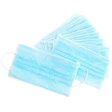Lint Free Disposable Face Mask , Disposable Blue Mask High Level Protection