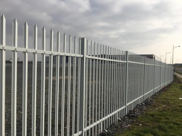 High Security  Residential D Pale or W Pale Steel Fence Spike Palisade Fence 1.8m high