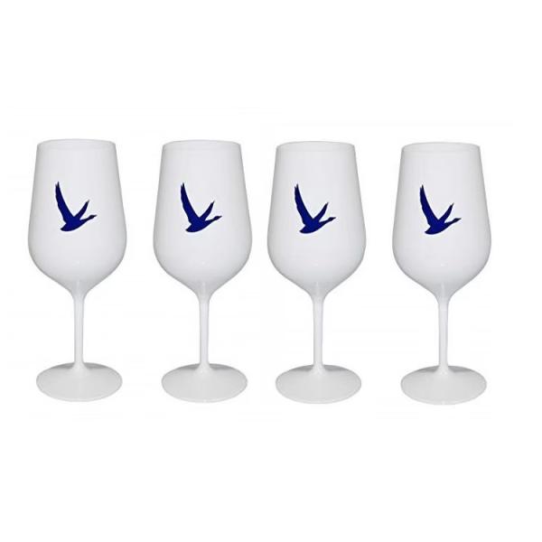 Party Vodka Reusable Plastic Wine Glasses White Blue Grey Goose Acrylic Glasses Tumbler
