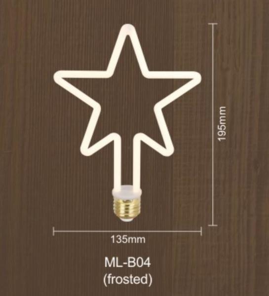 La décoration 8w E26 de Noël a mené les ampoules formées incurvées par Dimmable d'ampoule