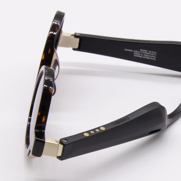Smart Music Glasses  Smart Sunglasses   Wireless Bass Music Rechargeable Exercise Glasses Yellow Clip