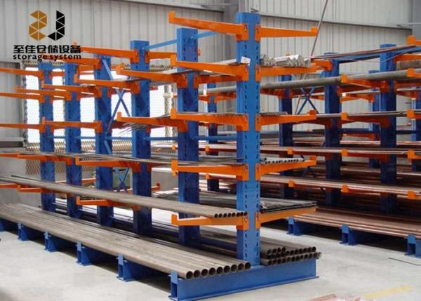 Garantie adaptée aux besoins du client de taille 5 ans de palette de couleur tuyau de support adapté aux besoins du client par défilement ligne par ligne en porte-à-faux d'entreposage en