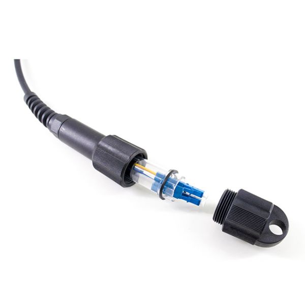 Водостойкий усиленный соединитель дуплекс LC PDLC Patch Cord Dispersion 1285-1330nm≤3.5 1550nm≤18.0