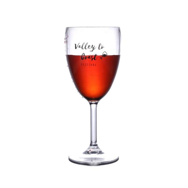 14oz Plastic Drink Glasses Hard Clear Plastic Wine Glasses For Party Bar Events