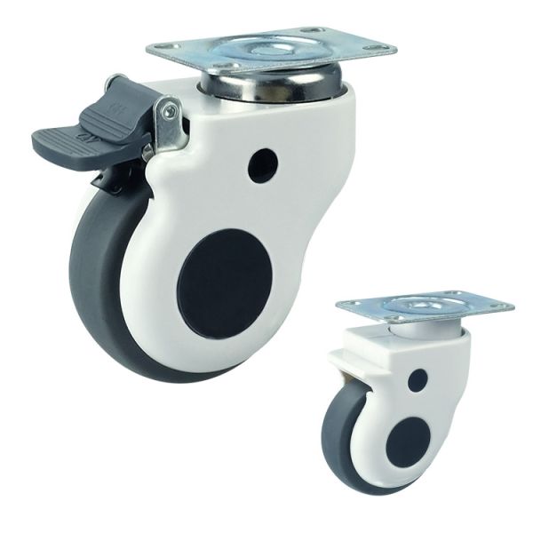 замена колеса машинной плиты 4inch, нагружая колесо рицинуса больничной койки 80kg