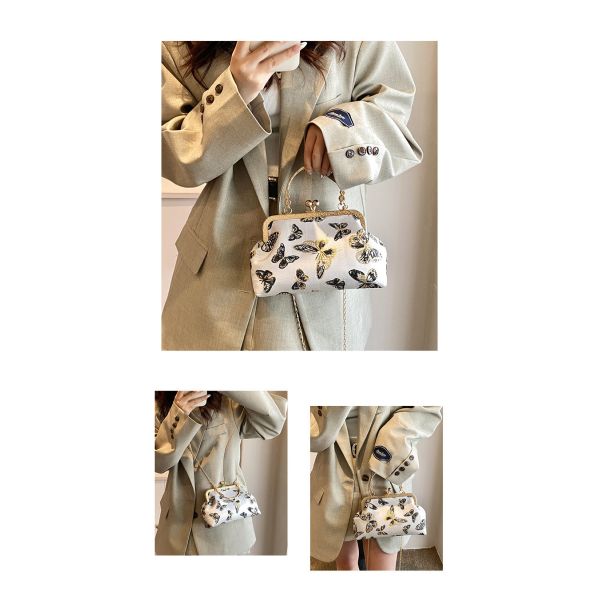 NOVA BOLSA DE JANETAS CHEONGSAM DE ESTILO CHINESE PARA MUJERES 2024 Primavera/Verão NOVA BOLSA DE MANOS