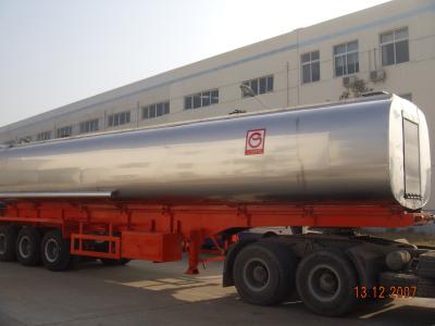 45KL Modified Hot Asphalt Trailer Round  Shape Bitumen Transport Tanker 