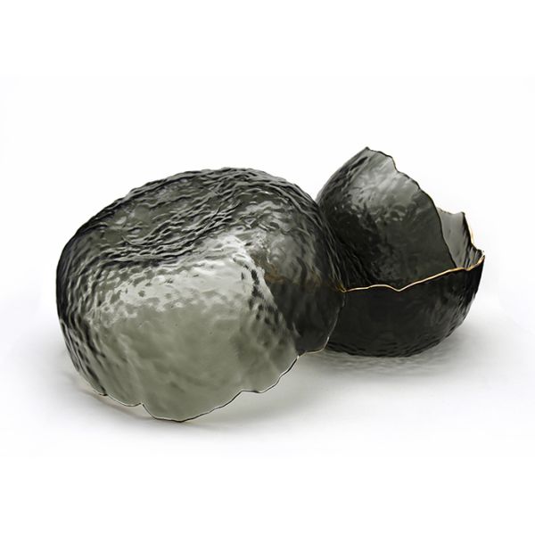 Опарникы неправильной формы пустые стеклянные заморозили шар плода Кристл салатницы декоративный