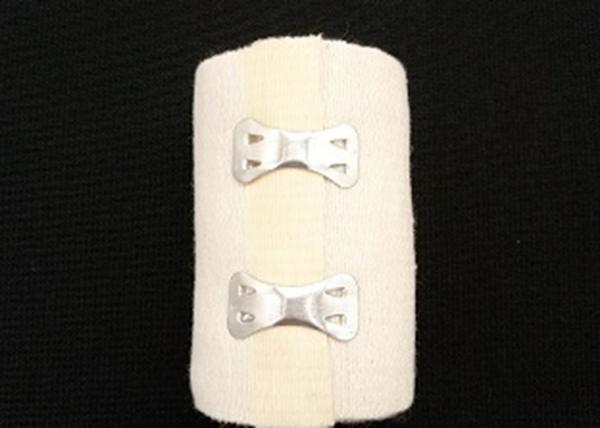 Beige Medical Elastic Bandage Tape Washable Cotton Material 10cm X 450cm