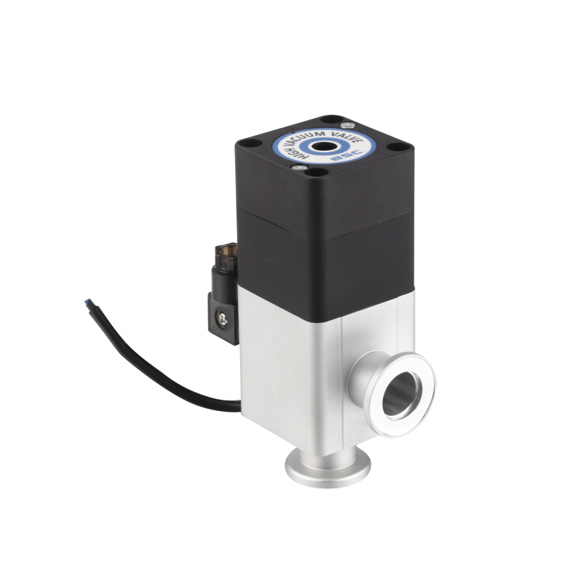 BAOSI GDQ Series GDQ-J16(B)MS Pneumatic High Vacuum Baffle Valve DN16 Pneumatic KF16 Aluminum Alloy (Magnetic Switch)