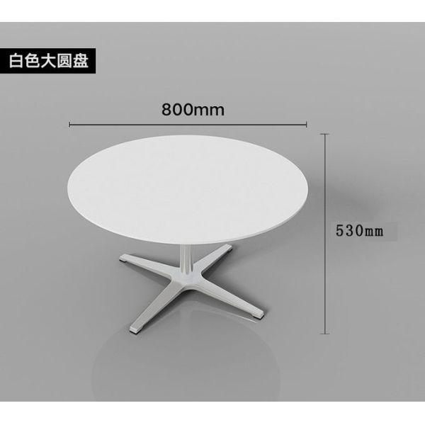 Modern SUS Feet Wood Round 800*500 Coffee Tea Table