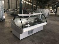 Refrigerador de vidro curvado de Meat Case Display do carniceiro de 2,0 medidores com certificação do segundo