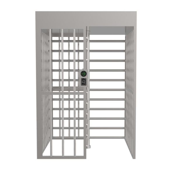 Access Control High Security Stainless Steel Full Height Turnstile