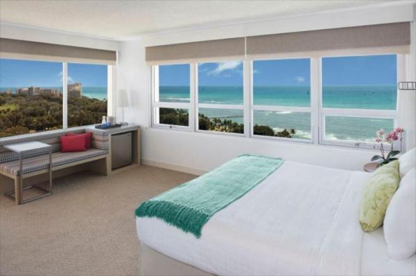 Pattaya resort hotel fixed hotel furniture used melamine board bedroom furniture set with cabinets and fabric hotel sofa