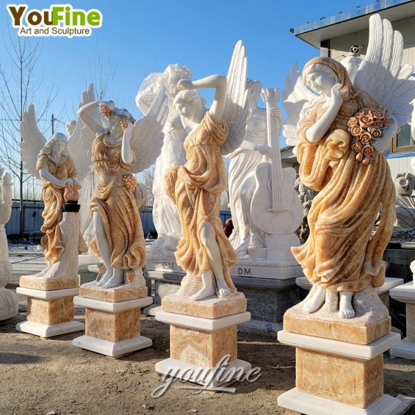 Antique Customized Woman Life Size Marble Four Season Statue