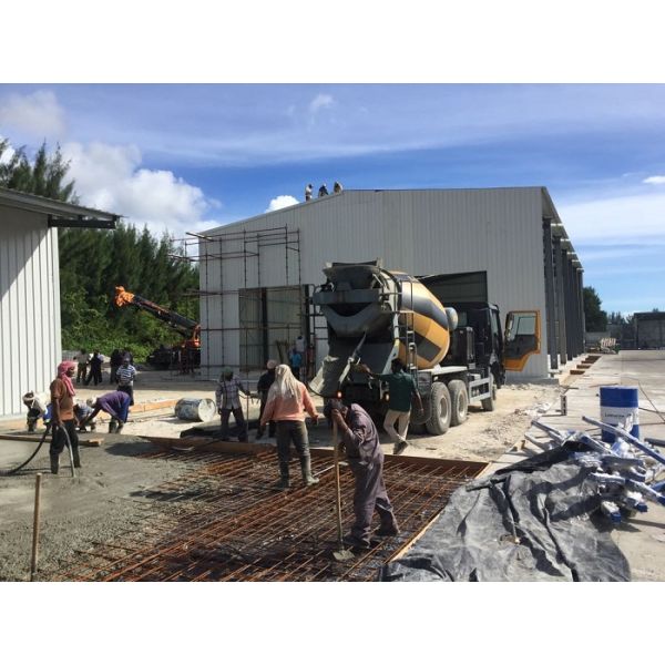 Corrugated Sheet Roof Quick Steel Buildings Industry Warehouse With Window