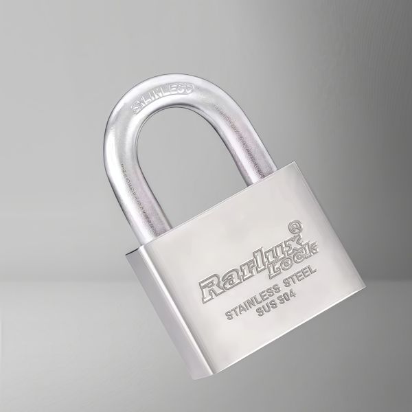 Rarlux Stainless Steel square Type Disc Padlock Anti-theft Safety Rust Proof Stainless Steel Padlock