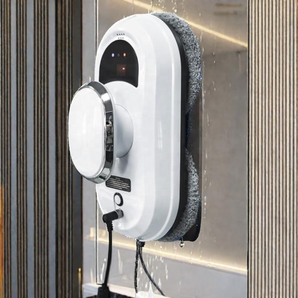 Household App-Controlled Rise Window Cleaning Robot for Indoor/Outdoor Glass Cleaning