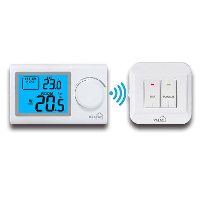 LCD Screen Heating Floor Electronic Wireless Wall Thermostat  , RF Room Thermostat For Home