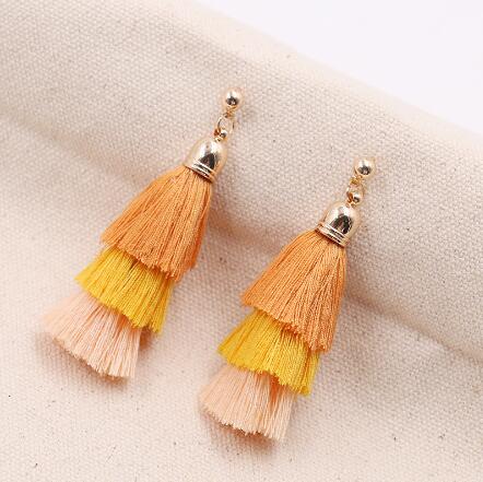 Tassel Earrings for ladies hot sell alloy tassel earrings