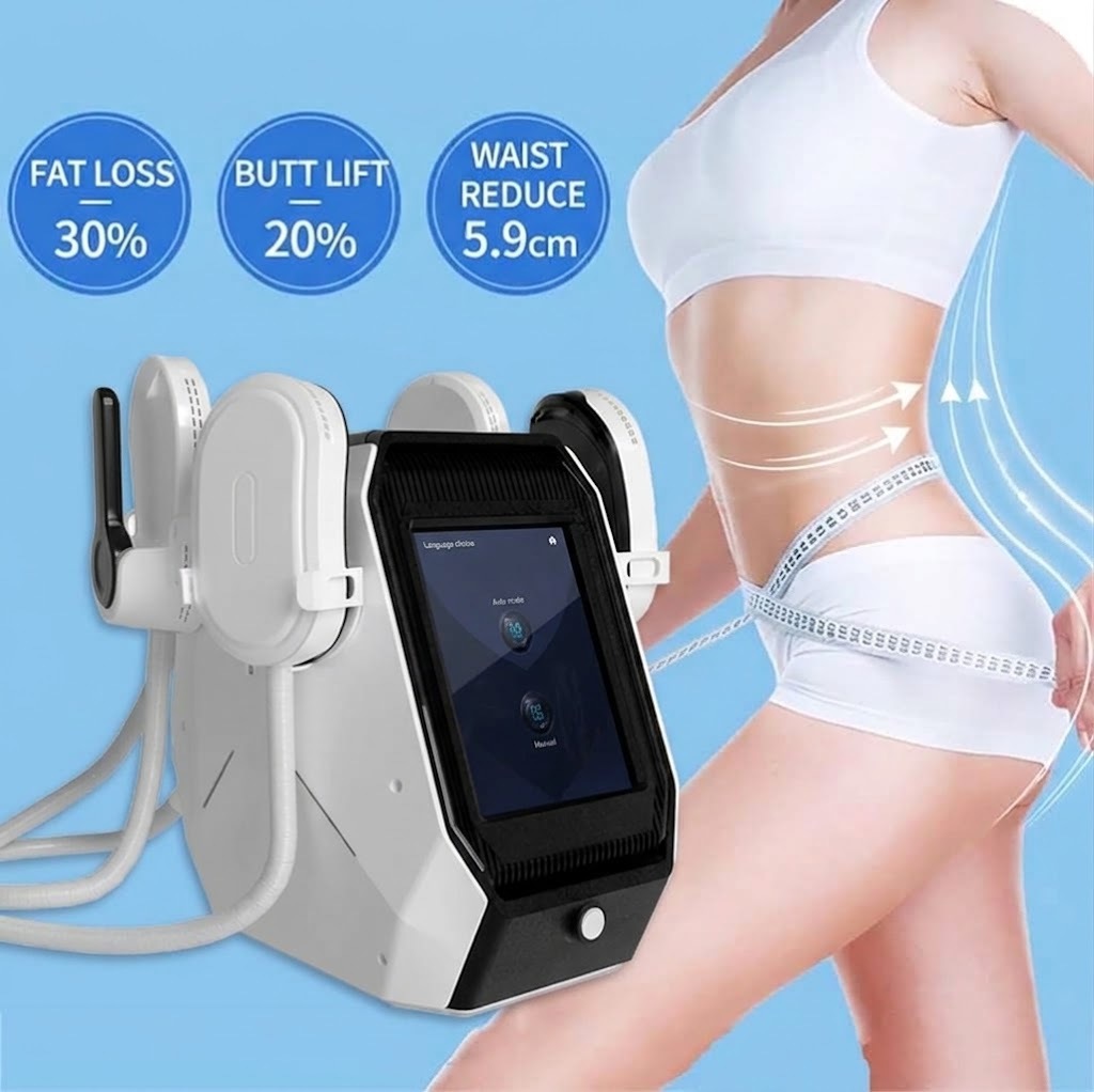 Slimming 4 Handle Desktop EMS Sculpting Machine Fat Loss Body Shaping