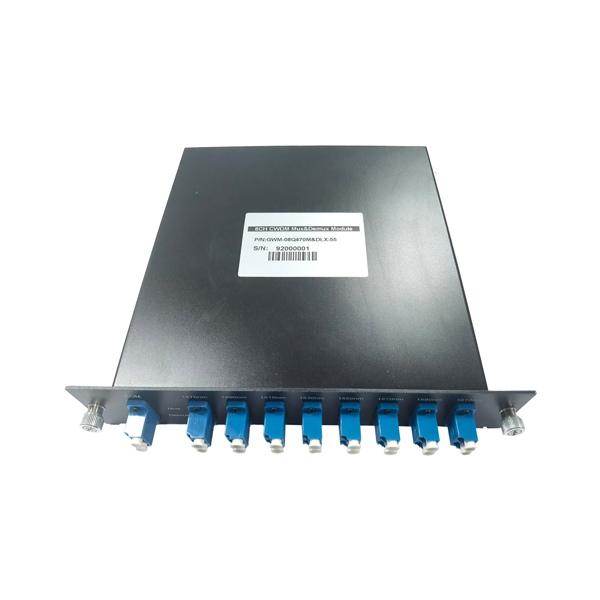 19 Inch Rack Fixed Optical Fiber WDM DWDM Modules Cassettes X3 Pluggable For FTTH Transmission