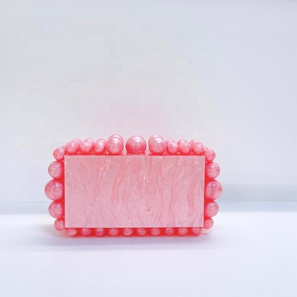 Perspex White Acrylic Clutch Bag For Women Lucite Clutch Purse Crystal Ladies