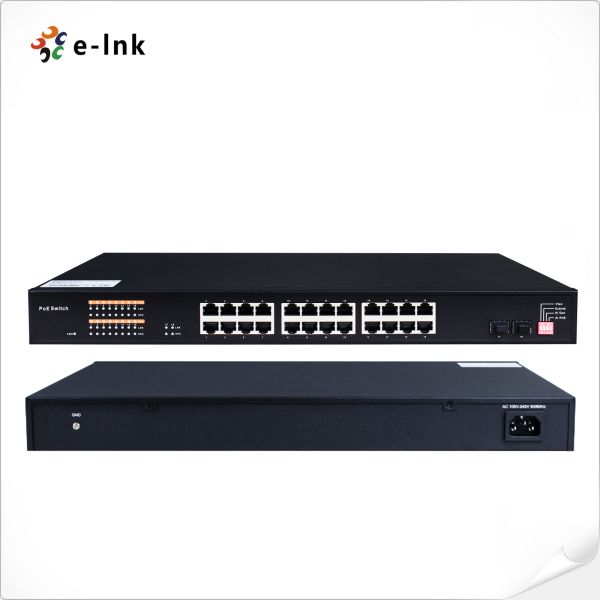 На открытом воздухе автономный 24 гаван переключателя 10/100/1000T 802.3at SFP PoE