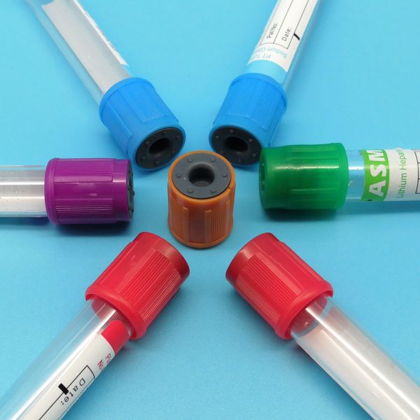 Surgical PET Blood Vacutainer 10 Ml Red Top Blood Tubes Blue Orange