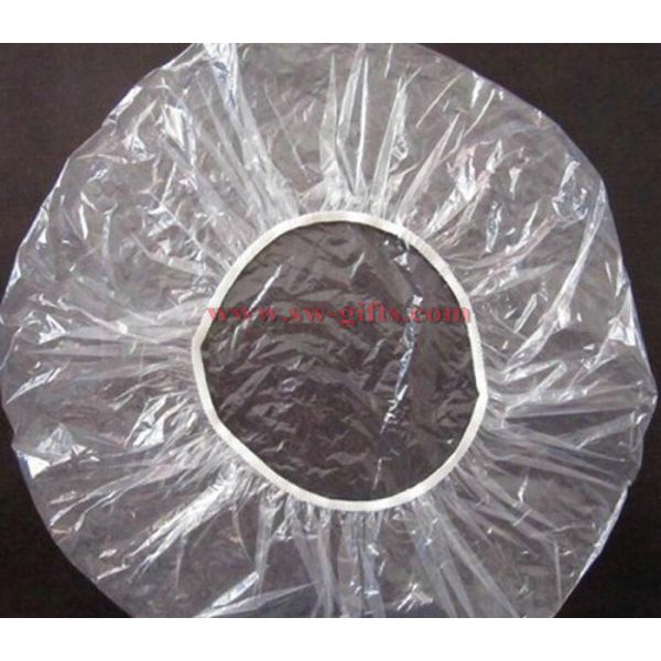 Disposable Hat Hotel One-Off Elastic Shower Bathing Cap Clear Hair Salon Waterproof Show Hats Bathroom Accessories
