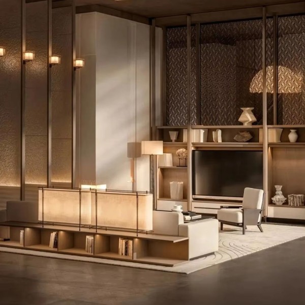 Songdesign Luxury Modern Eco-Friendly Sofa Ottoman Console Table Set 5-Star Hotel High-Class Residential Home Furniture Living