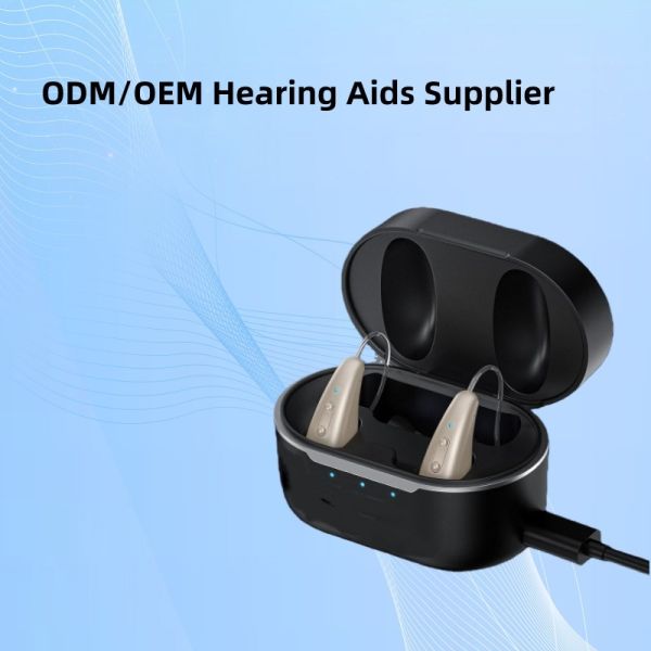 Audífonos OTC ligeros, solo 2.6g, beige o personalizados, con certificación FDA