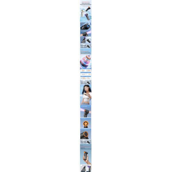 Mini Handheld Foldable Usb Fan 3000mAh Rechargeable Digital Display Customized Logo
