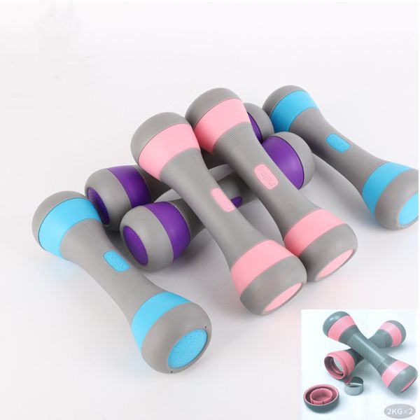 Уровни 1.5kg гантели 4 неопрена фитнеса TPR регулируемые