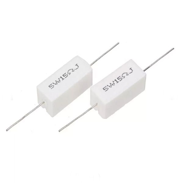 Wire Wound Ceramic Cement Resistor 5W15ΩJ SQP 5W 15ohm 5%