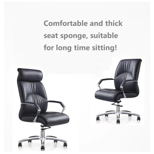 Office Manager Ergonomic PU Leather Chair High Back Swivel Adjustable