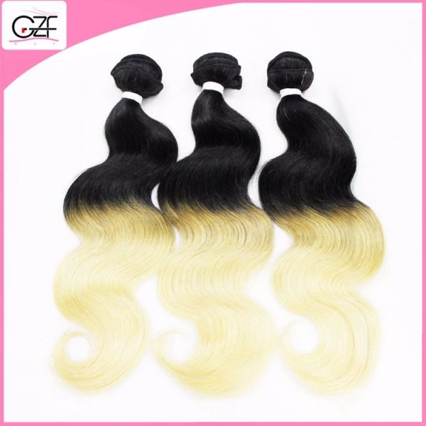 Newest Hair Style 613# Human Hair Free Brazilian Weave Bundles Body Wave Blonde Human Hair