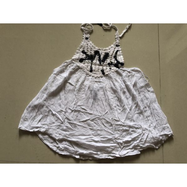 100% Viscose Women'S Skirts Clothing Casual White Slip Dress