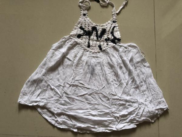100% Viscose Women'S Skirts Clothing Casual White Slip Dress