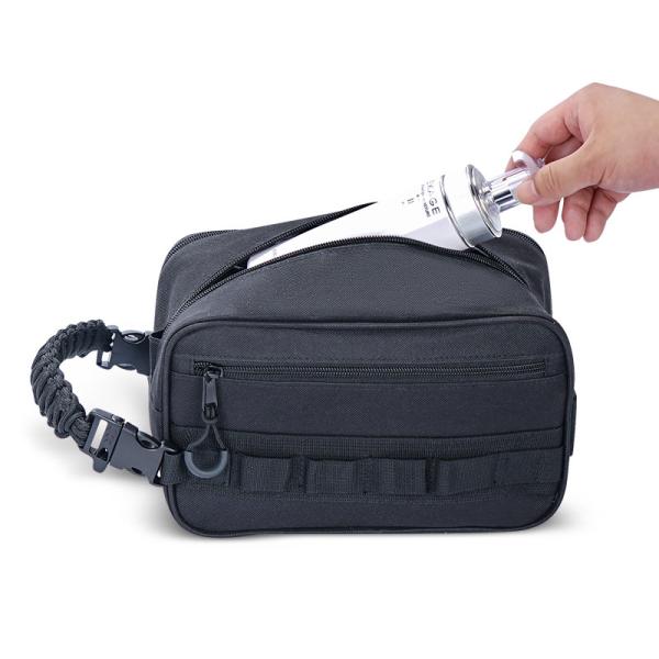Cosmetic Foldable Travel Toiletry Bag With Hanging Hook Bathroom Shaving Men 10X5.5X6