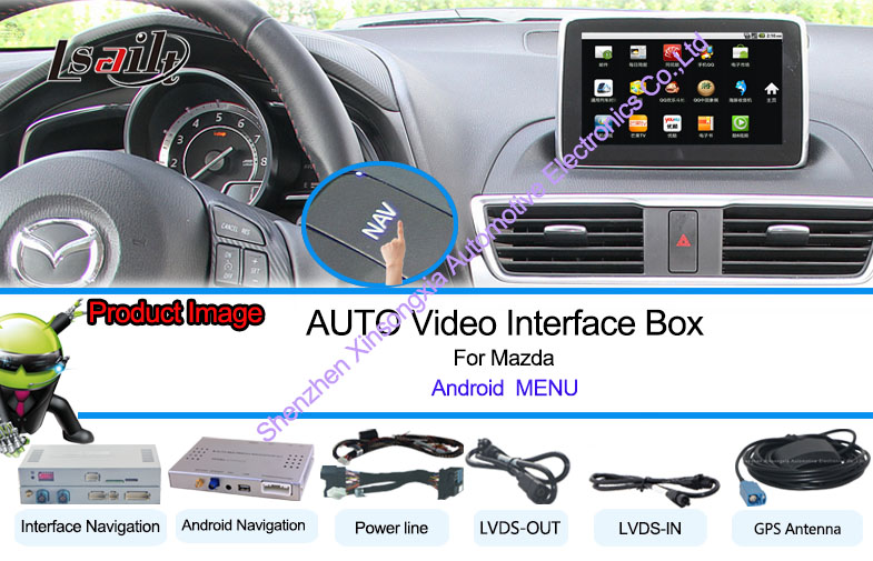 Навигация системной поддержки навигации GPS автомобиля Mazda/голос в реальном маштабе времени Navigaiton