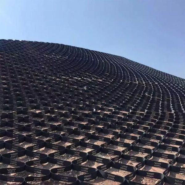 Plastic Geocell Paved Grid Black HDPE Geocell For Soft Basement Reinforcement Gravel Stabilizer Geocell In Road Construction