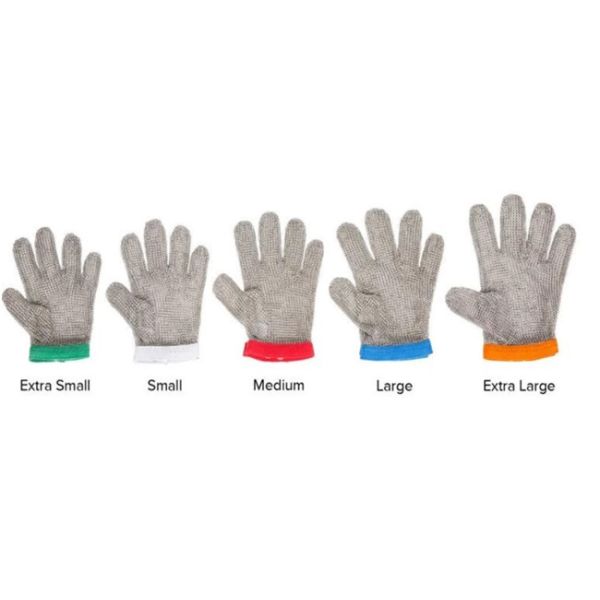 Security Stainless Steel Metal Mesh Butcher Gloves Anti - Corrosion Cut Resistant