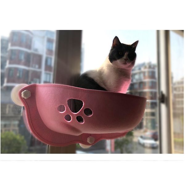 Bearing 20kg Cat Suction Cup Window Perch Soft Comfortable Pet Rest House