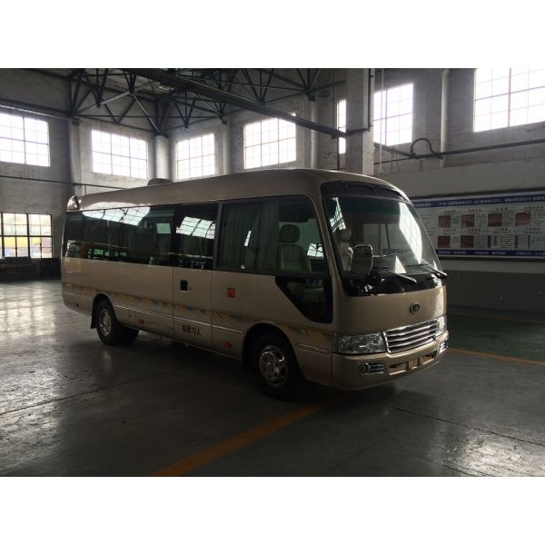 Mitsubishi Rosa Leaf Spring Coaster Diesel Mini Bus JAC Chassis With Electric Horn