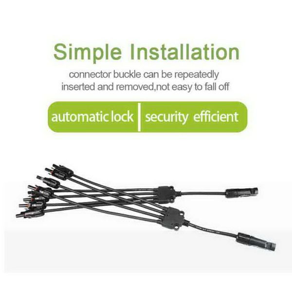 太陽電池パネルのための1組PPO 4の方法Y枝コネクター