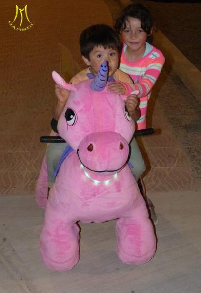 Hansel  new plush rocking animals horse kids ride on animal amusement park