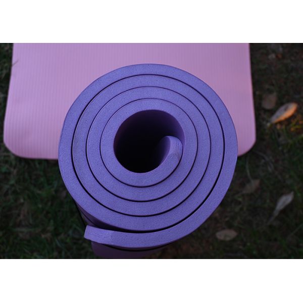 Фиолетовый экстра толстый нескользящий йога-мат для пилатеса и упражнений