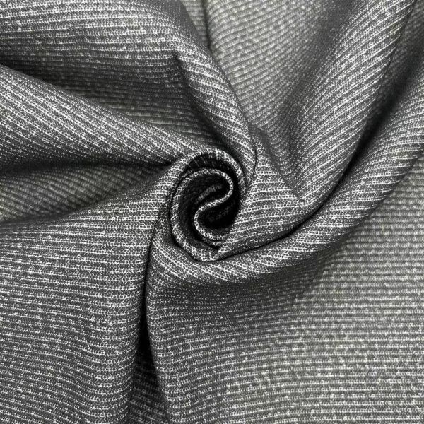 Floating Grid Dual Tone Weft Stretch Fabric 75D*75D+40D+150D 97% Polyester 3%